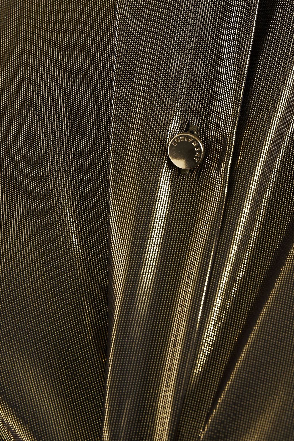 EQUIPMENT Burnel silk-blend lamé shirt