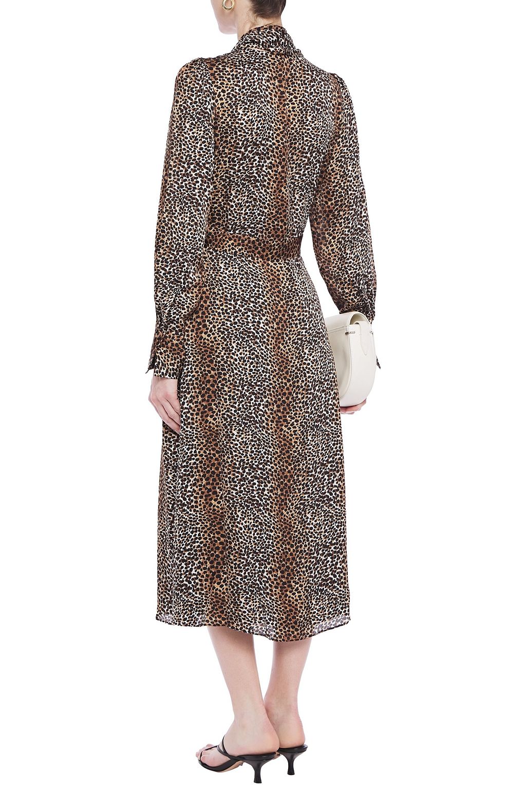 EQUIPMENT Calanne leopard-print crepe de chine midi dress