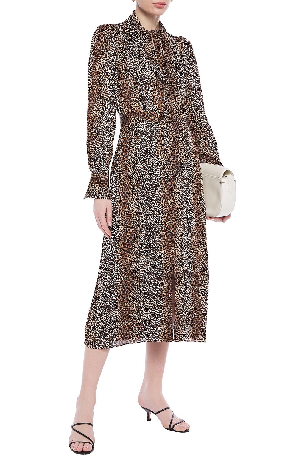 EQUIPMENT Calanne leopard-print crepe de chine midi dress