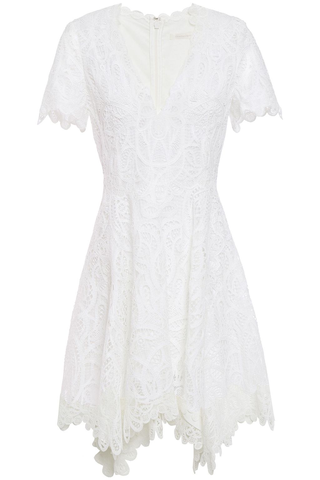 jonathan simkhai guipure lace mini dress