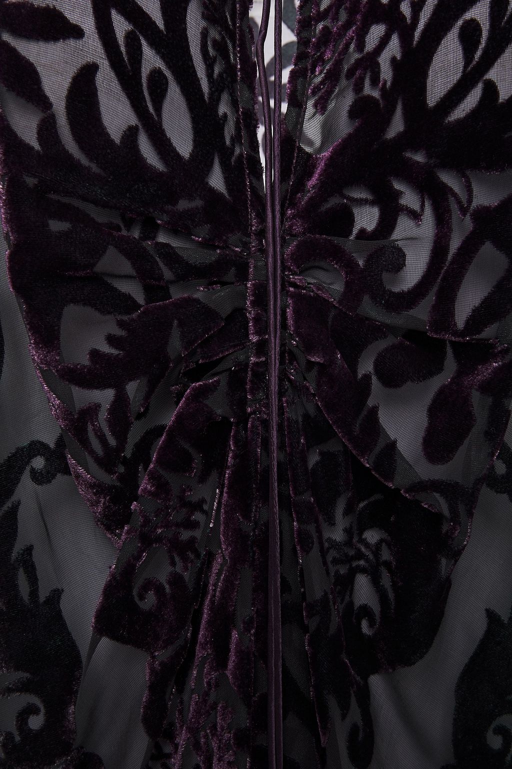 ROBERTO CAVALLI Gathered dégradé devoré-velvet top