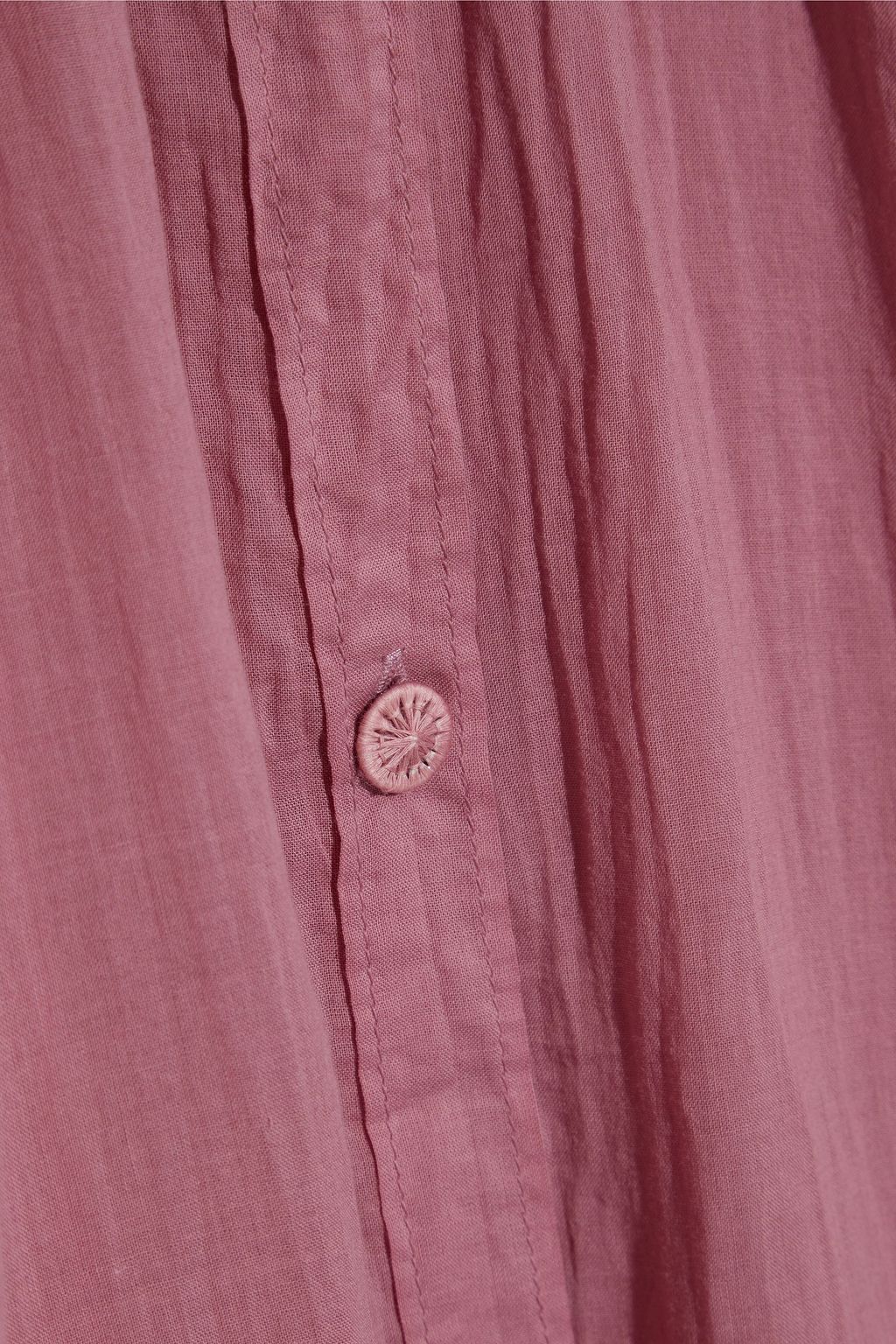 SKIN Brea gathered crinkled cotton-voile kaftan