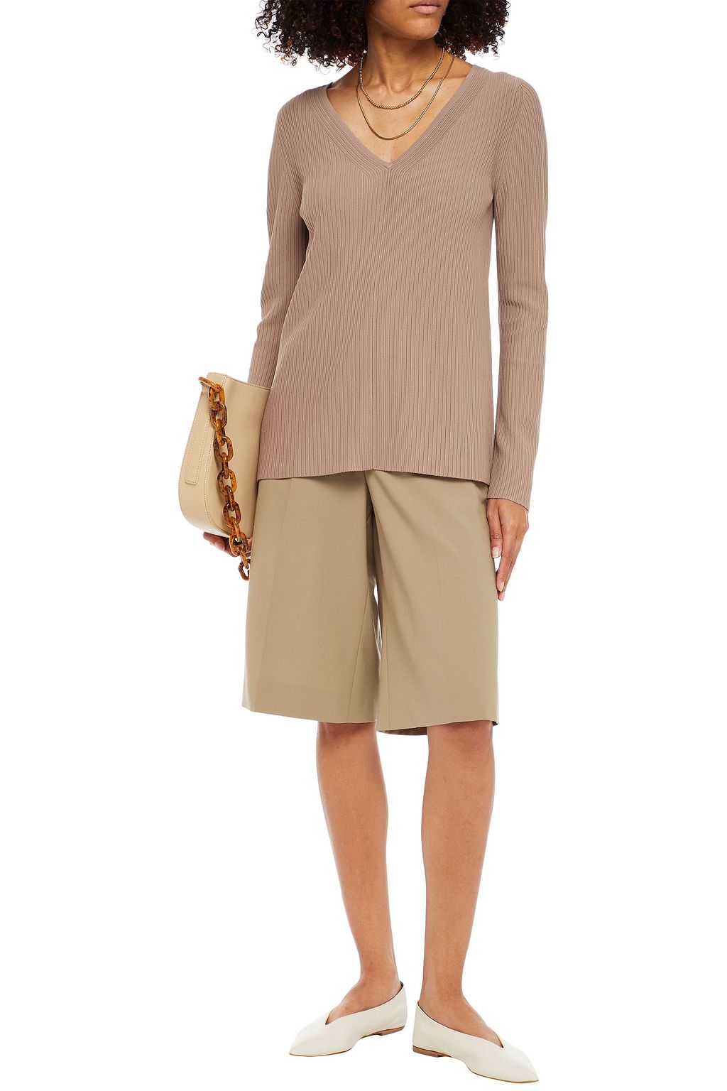 THEORY Ribbed-knit sweater