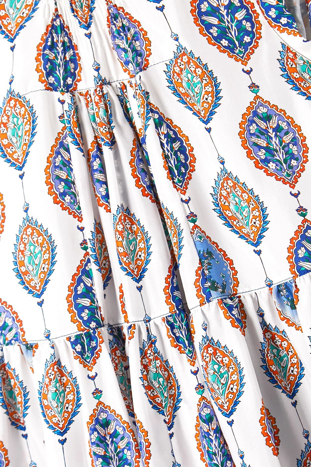 CHLOÉ Tiered printed silk crepe de chine mini dress