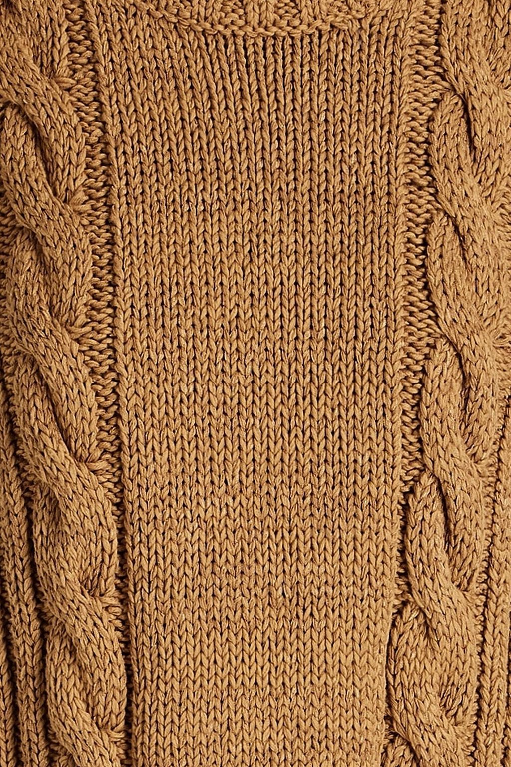 CHLOÉ Lace-up cable-knit top
