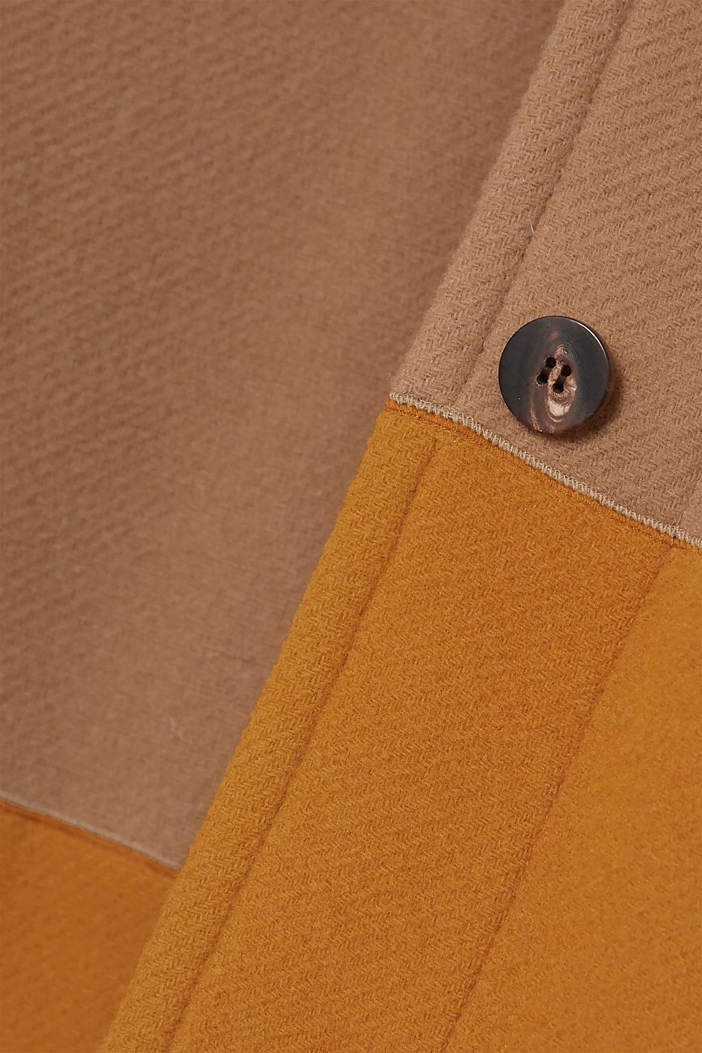 CHLOÉ Two-tone wool-blend coat