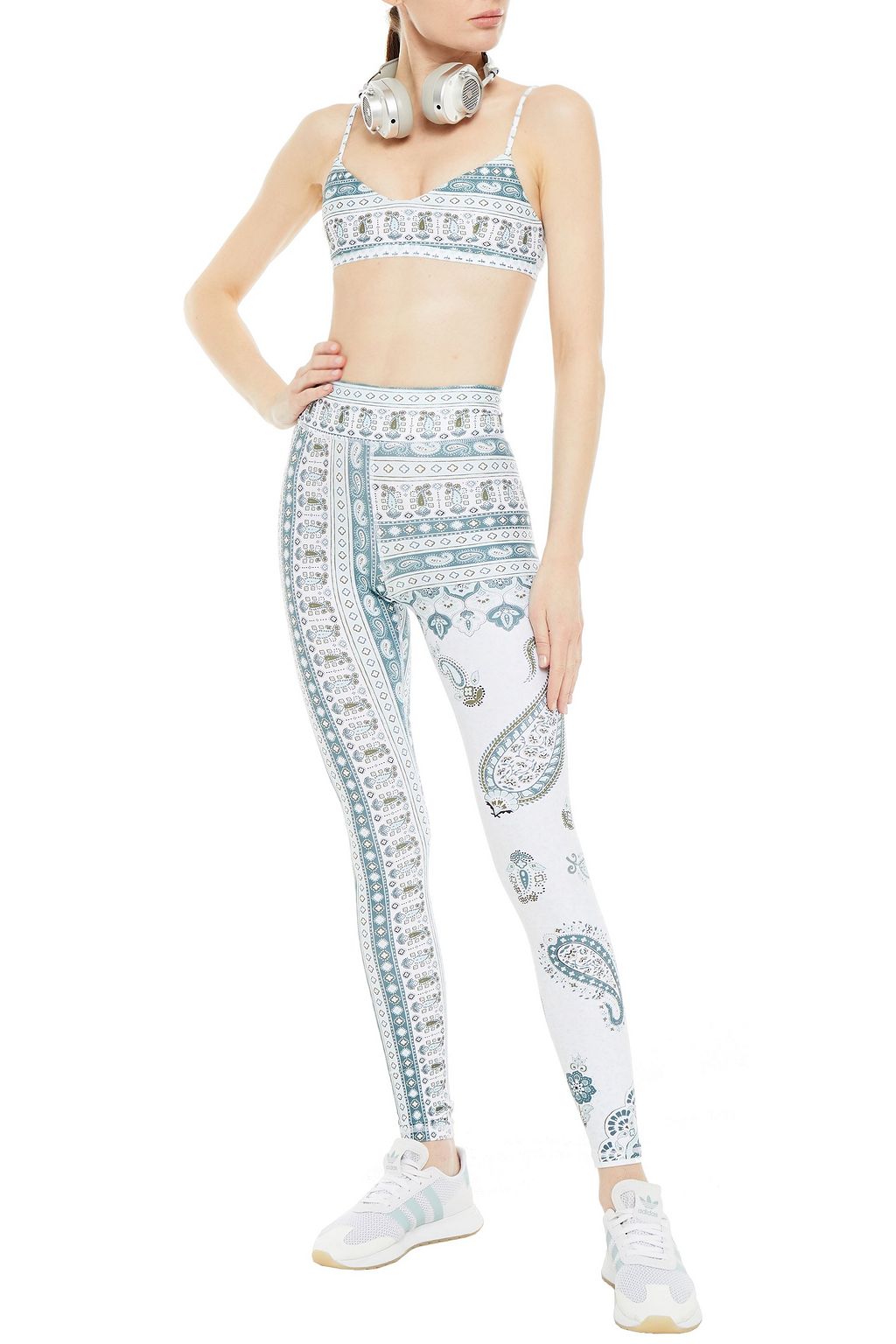 THE UPSIDE Printed stretch sports bra