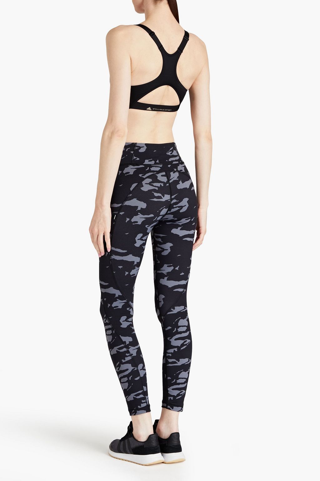 ADIDAS BY STELLA MCCARTNEY Laser-cut printed stretch sports bra
