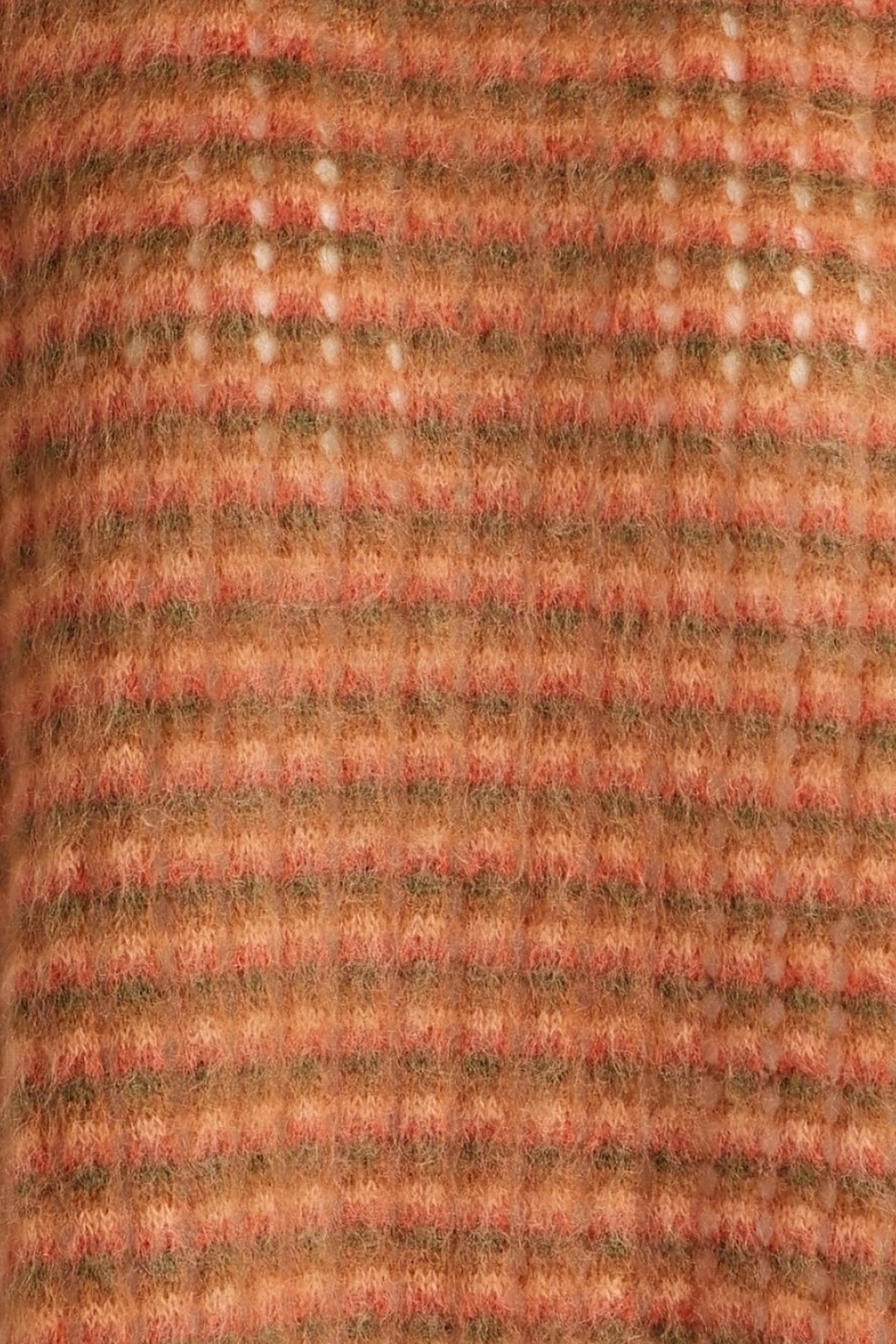 CHLOÉ Striped open-knit mohair-blend sweater
