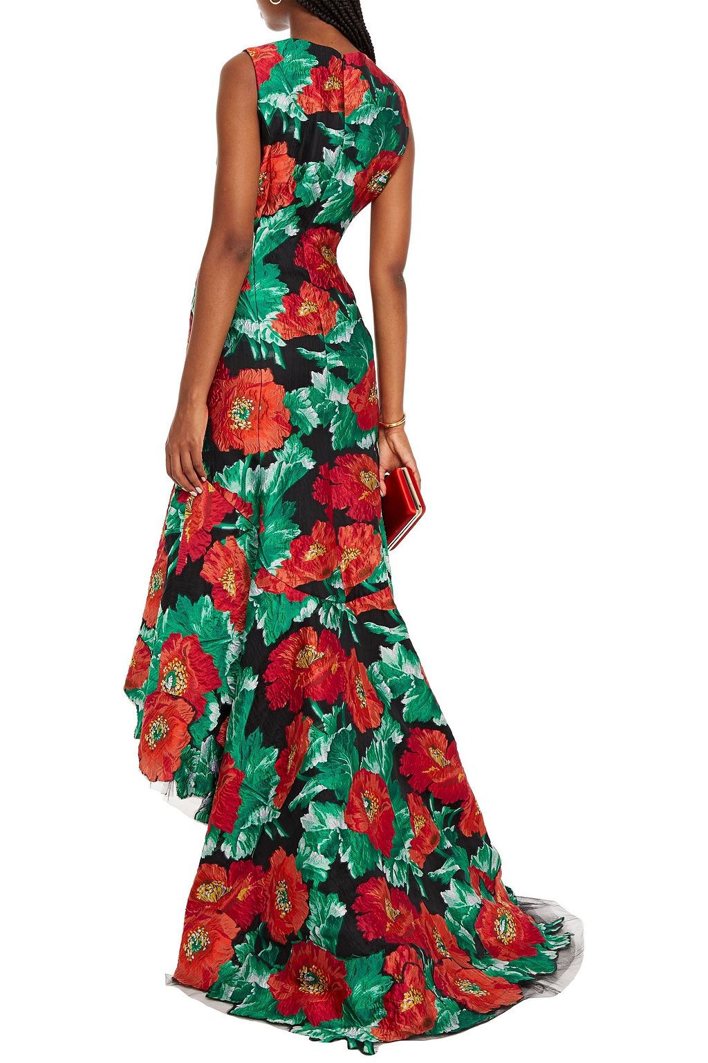 OSCAR DE LA RENTA Cloqué-jacquard midi dress