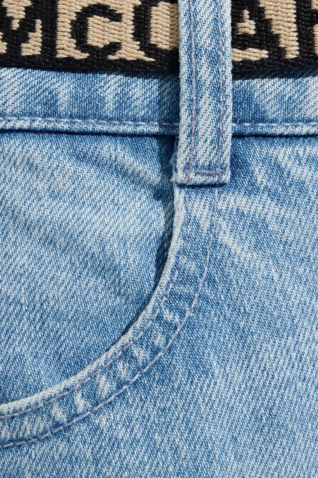 STELLA MCCARTNEY Belted mid-rise flared jeans