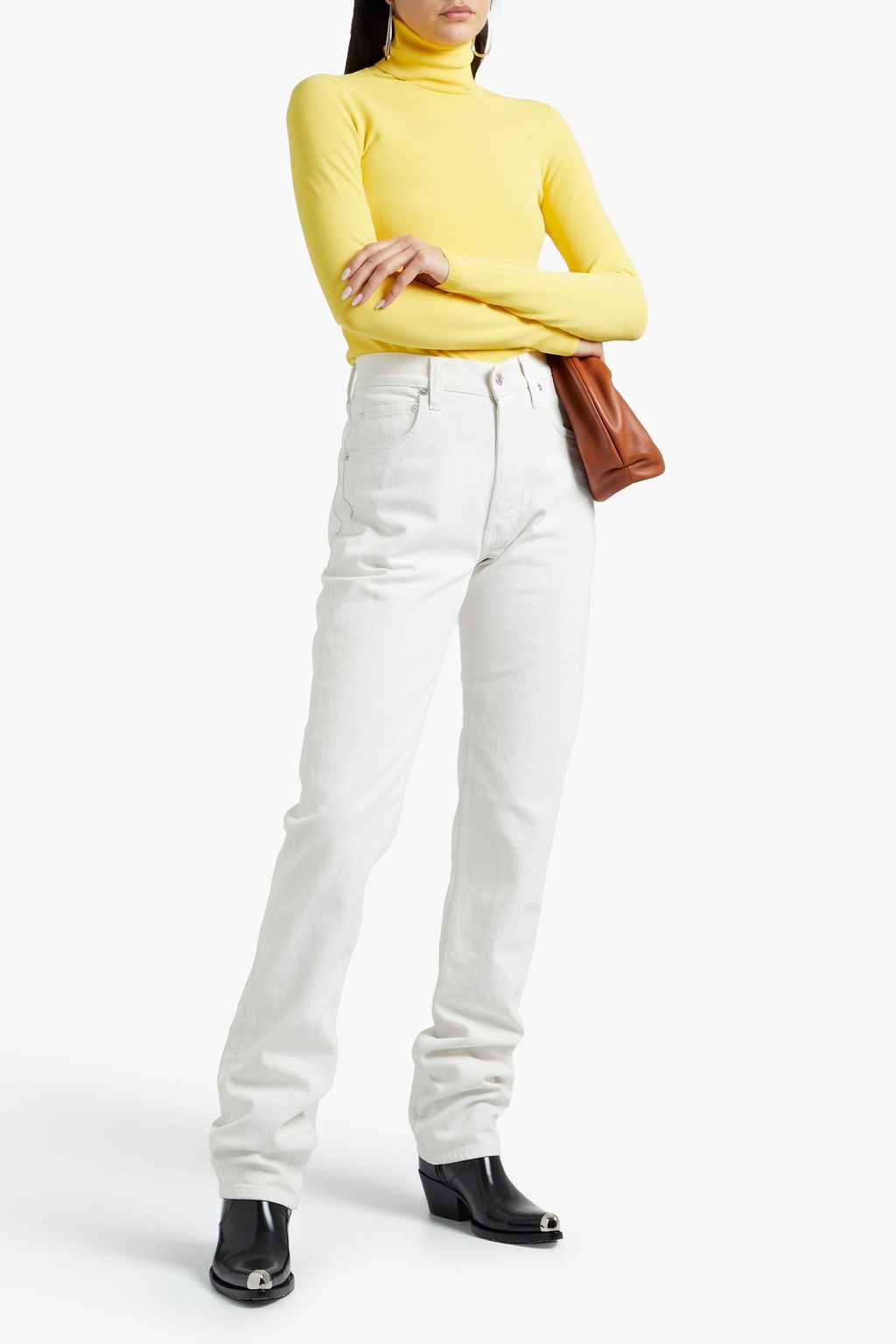 STELLA MCCARTNEY Crepe turtleneck top | THE OUTNET