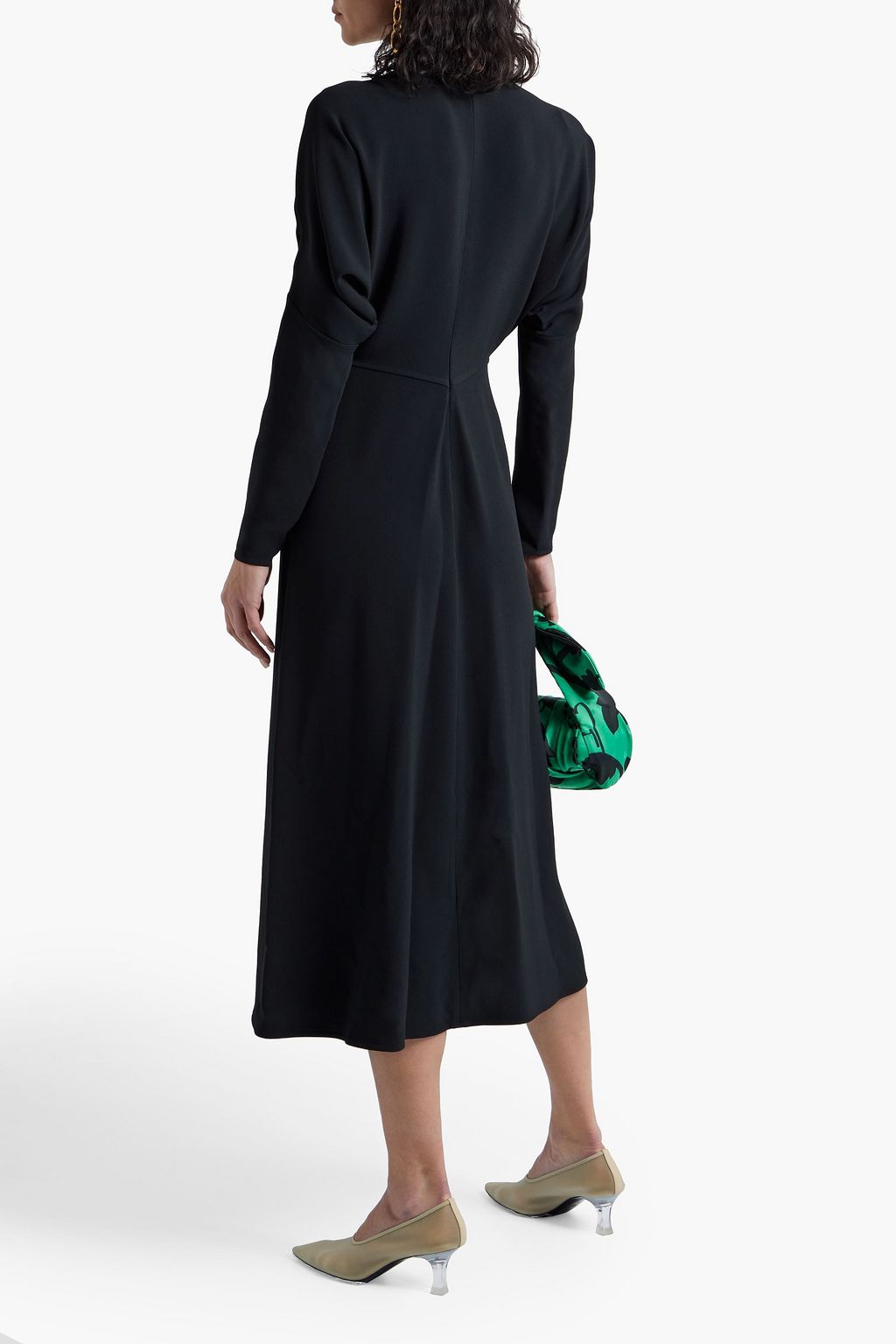 VICTORIA BECKHAM Gathered cady midi dress