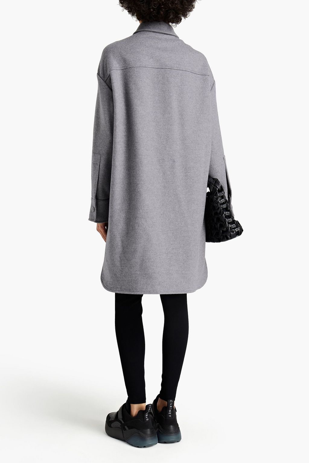STELLA MCCARTNEY Brushed wool-twill coat