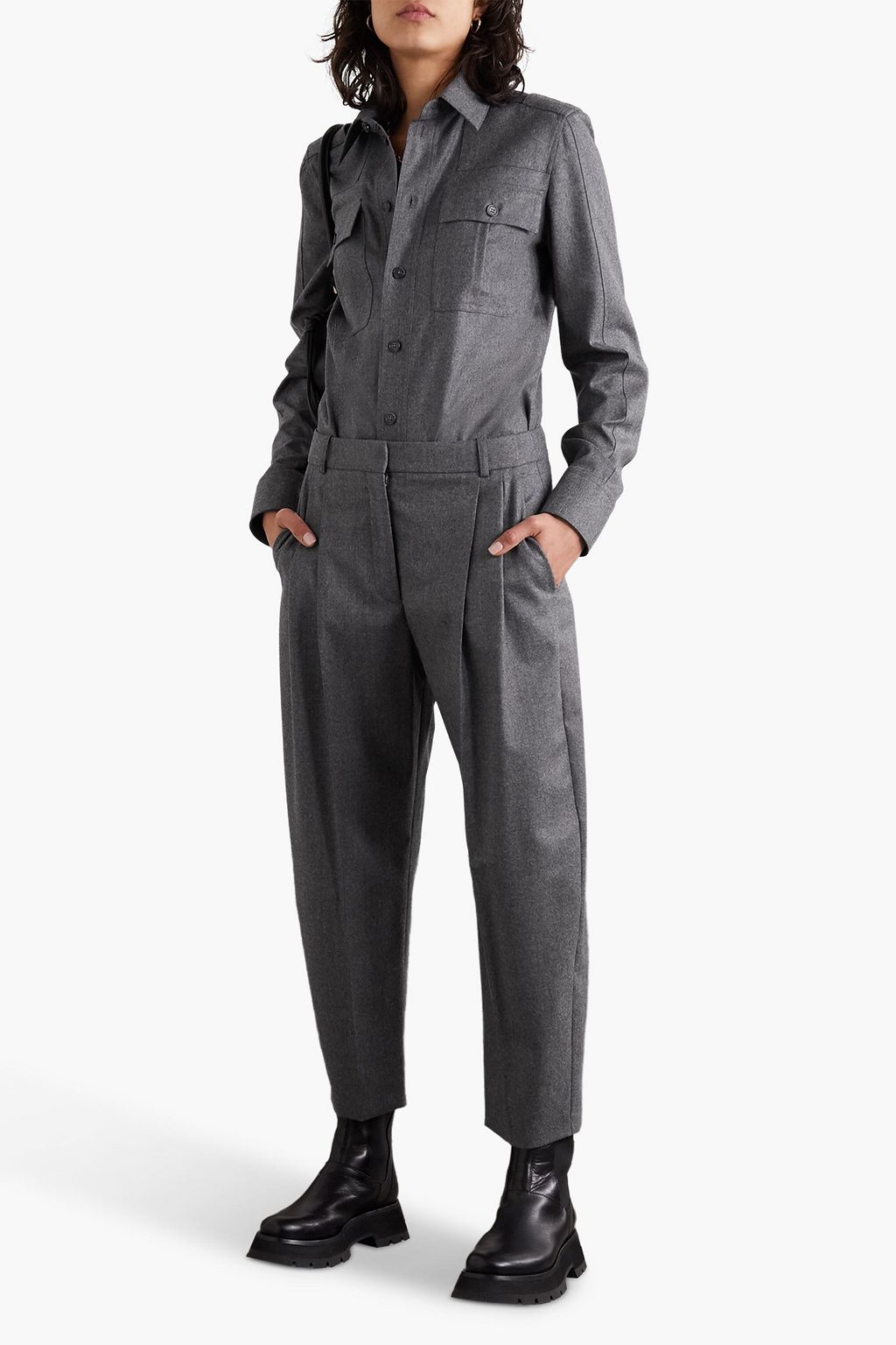 STELLA MCCARTNEY Hemd aus Woll-Flanell
