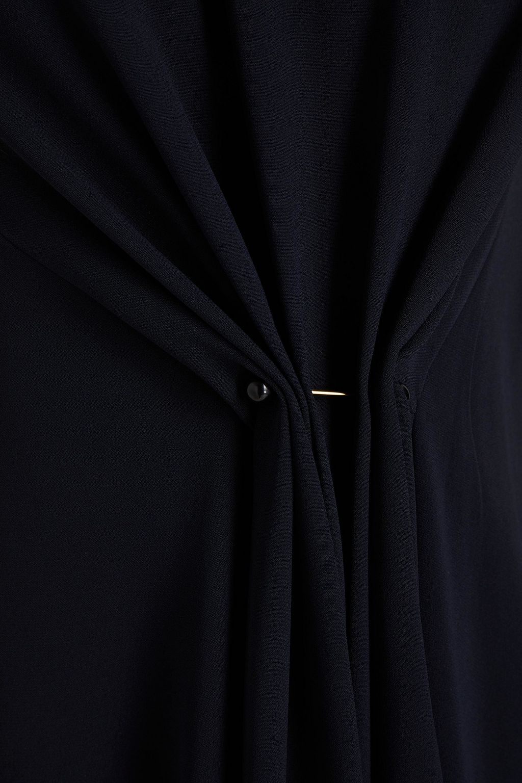 VICTORIA BECKHAM Gathered crepe midi dress