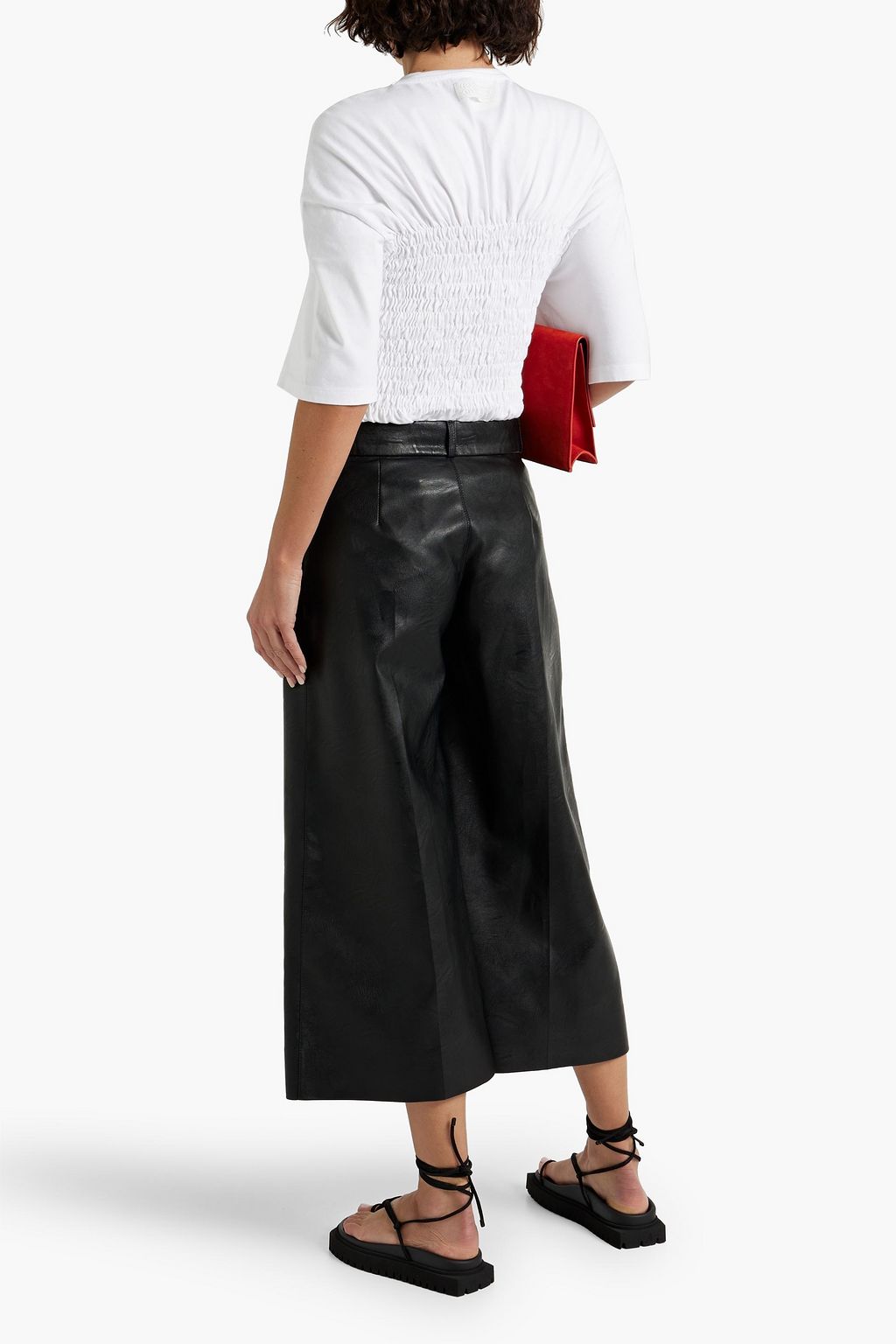 STELLA MCCARTNEY Charlotte faux leather culottes