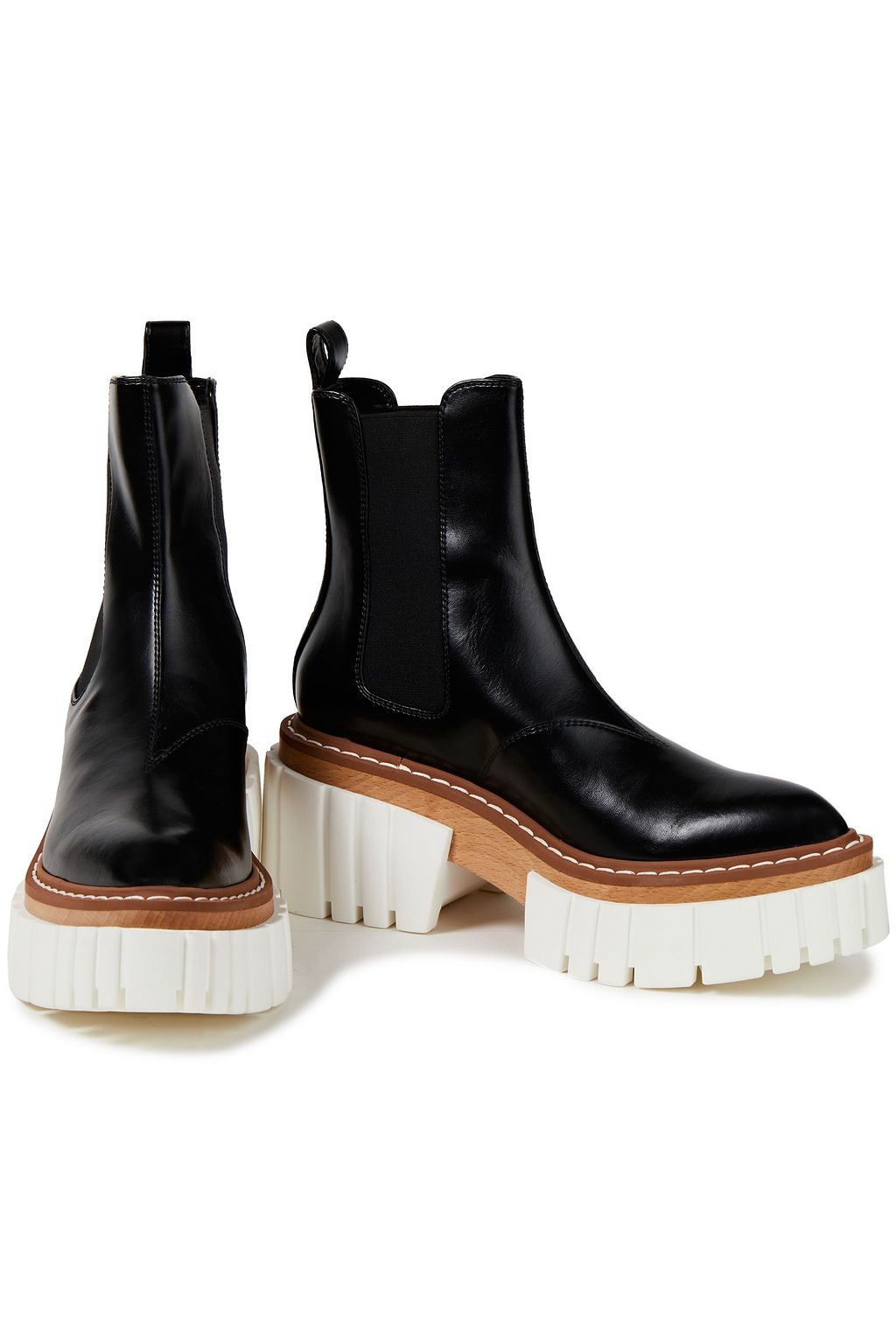 STELLA MCCARTNEY Leather Chelsea boots