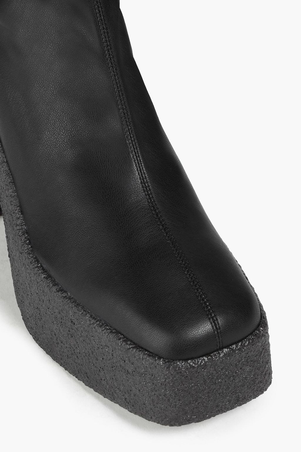 STELLA MCCARTNEY Skyla faux stretch-leather platform ankle boots