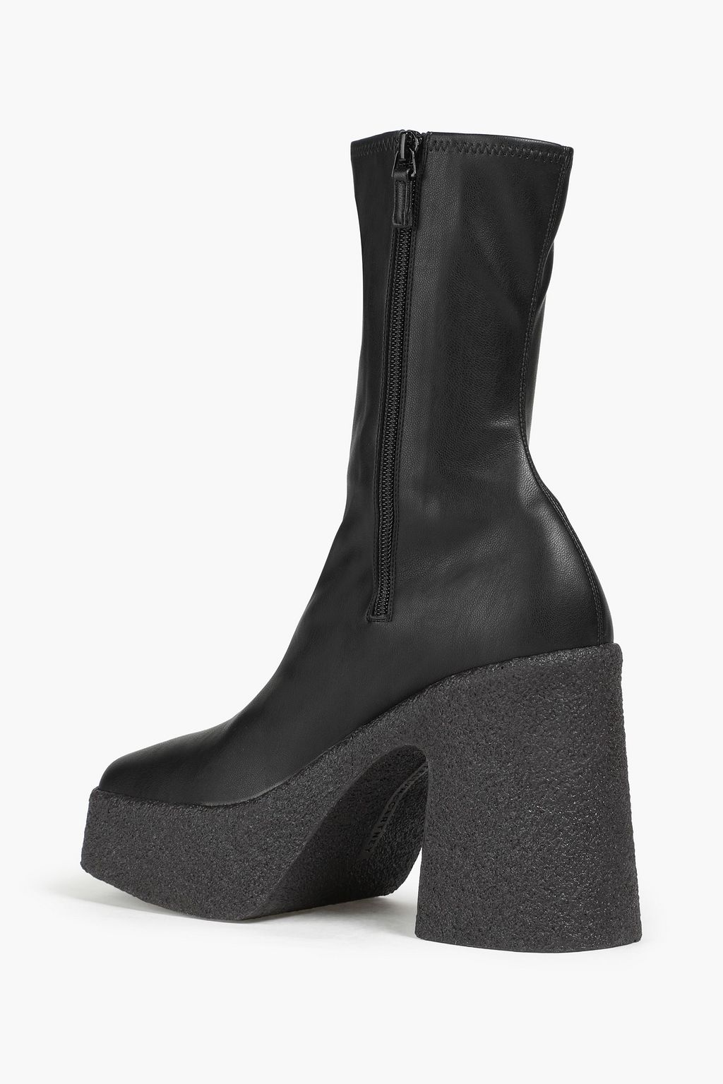 STELLA MCCARTNEY Skyla faux stretch-leather platform ankle boots
