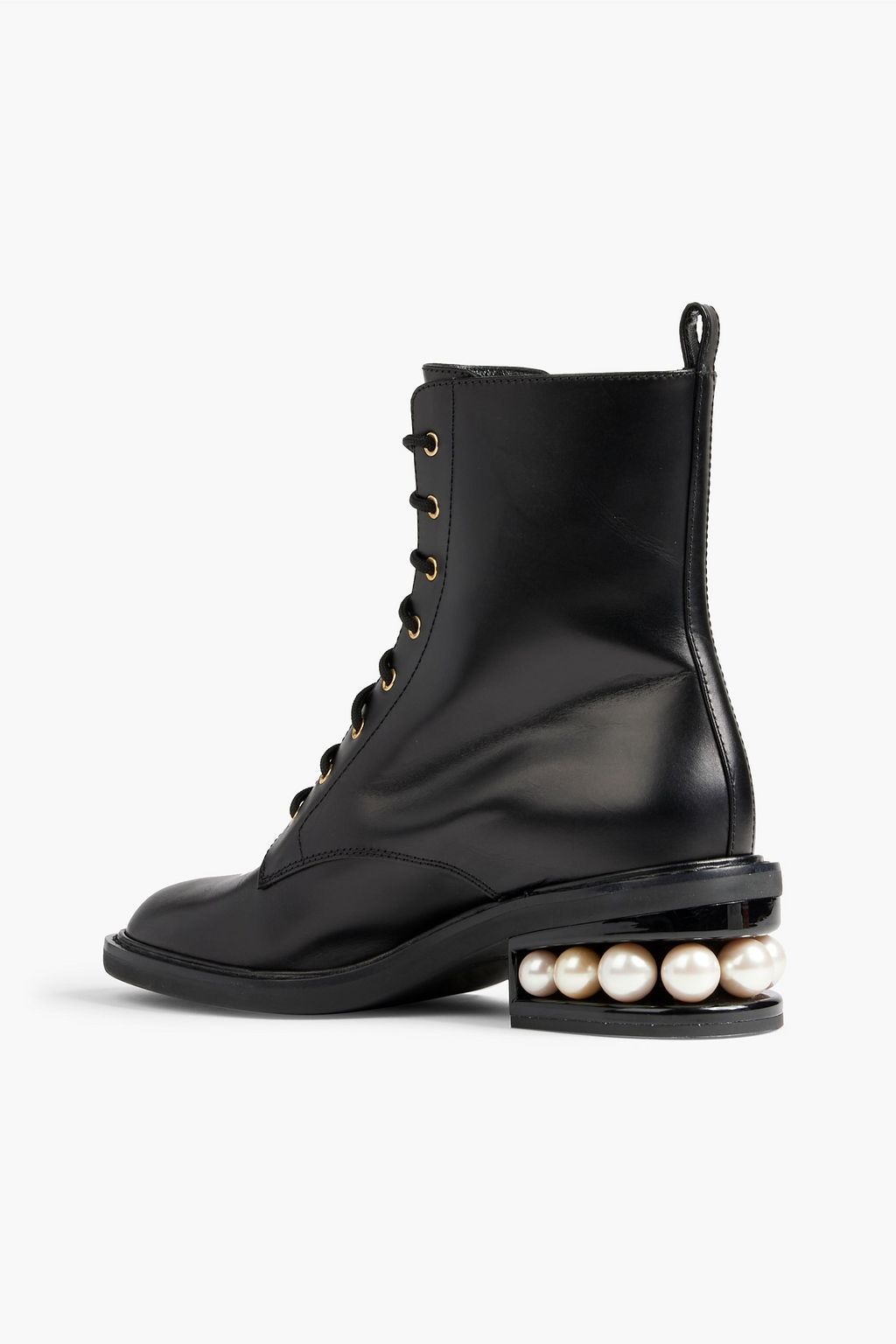 NICHOLAS KIRKWOOD Casati embellished leather combat boots, Sale up to 70%  off