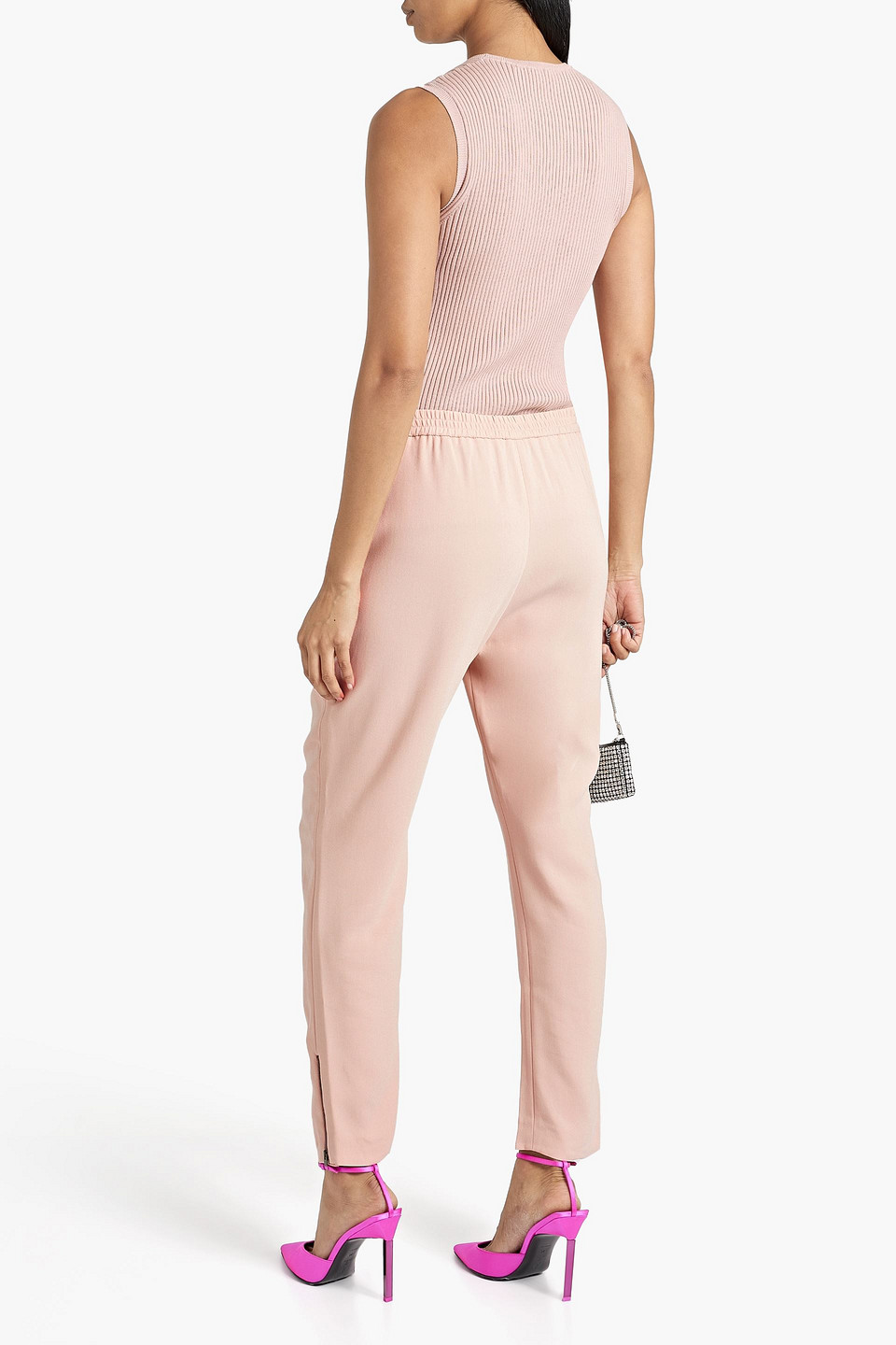  Stella Mccartney - Karottenhose Aus Crêpe - Pink - It 44 