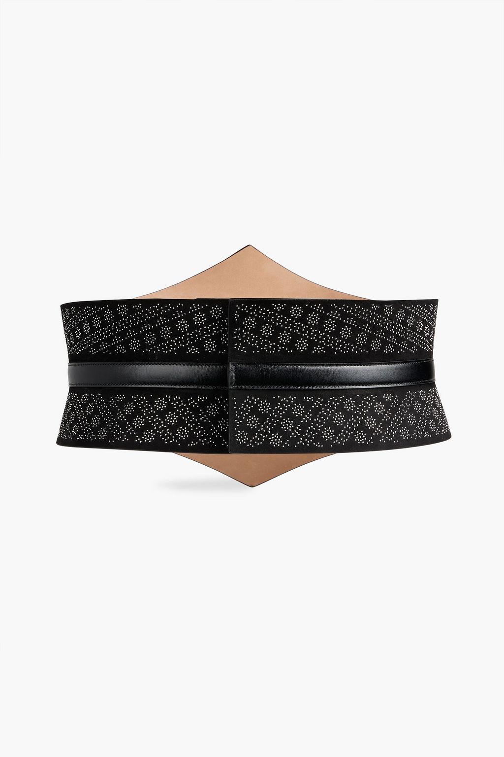 ALAÏA Studded suede waist belt