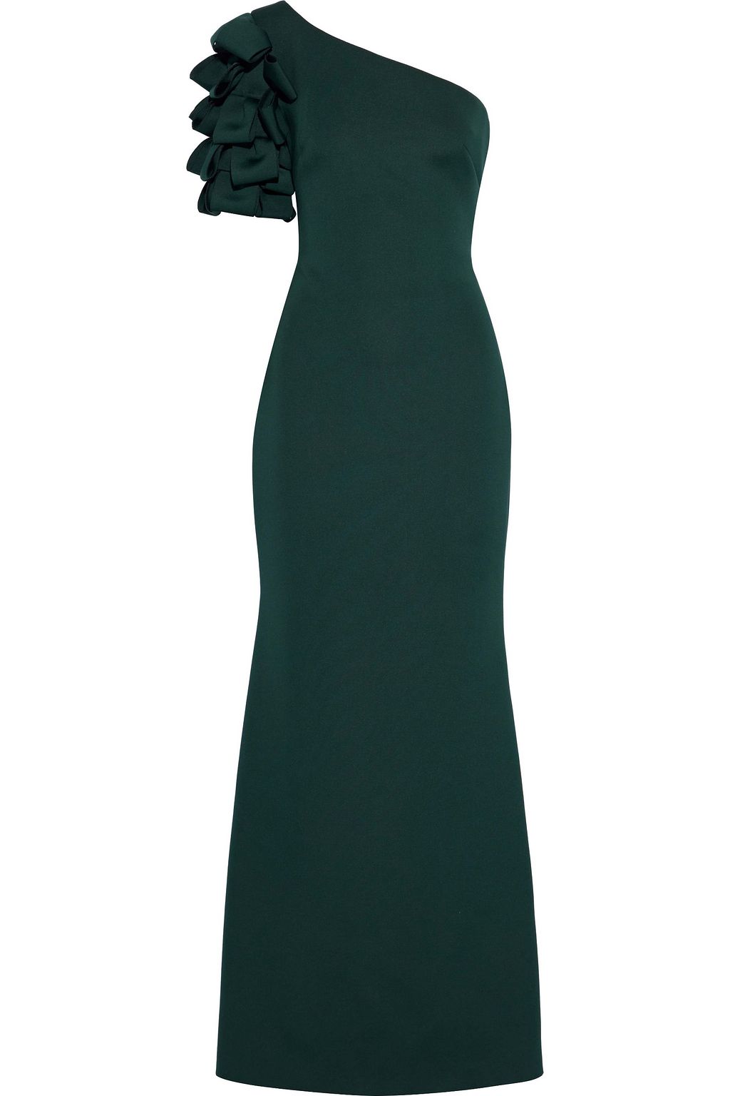 scuba dress with ruffles