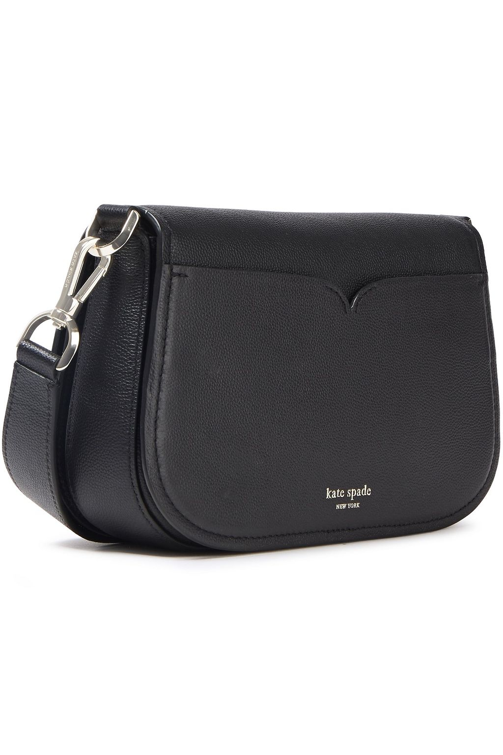 KATE SPADE NEW YORK Embellished pebbled-leather shoulder bag