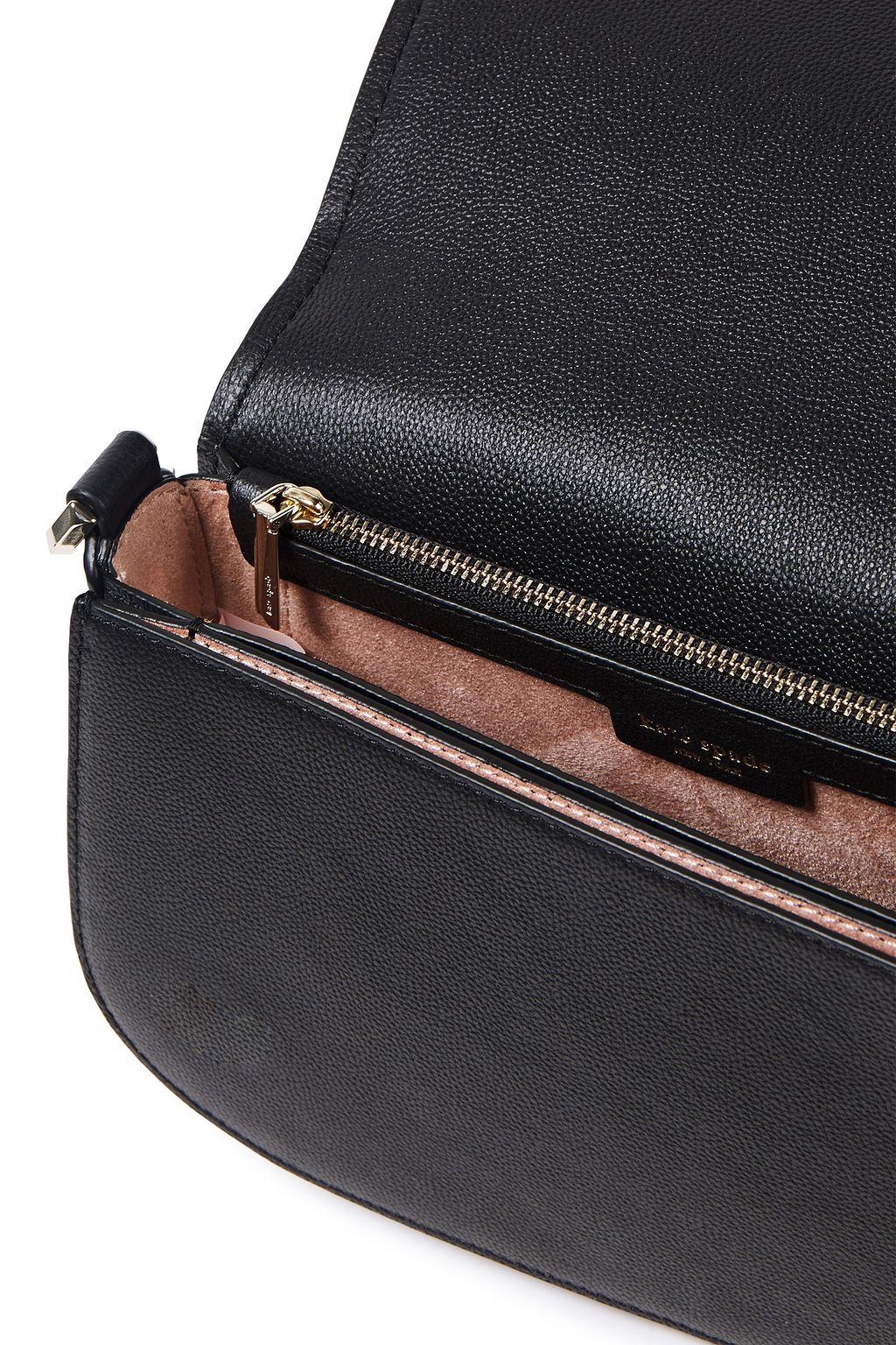 KATE SPADE NEW YORK Embellished pebbled-leather shoulder bag