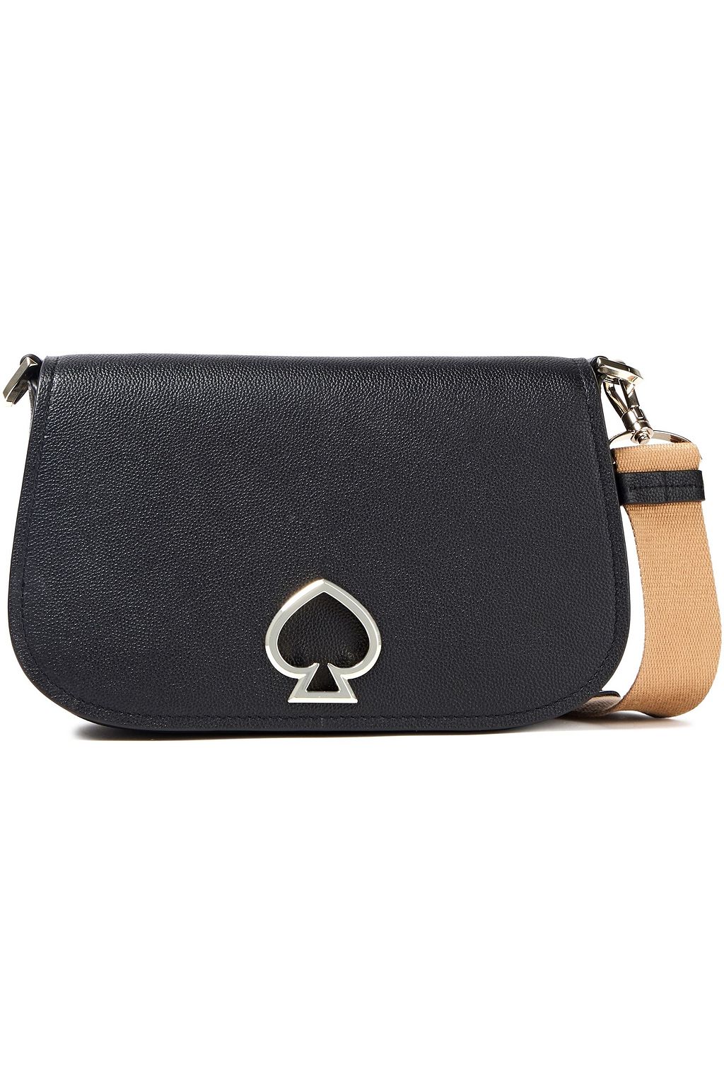 KATE SPADE NEW YORK Embellished pebbled-leather shoulder bag