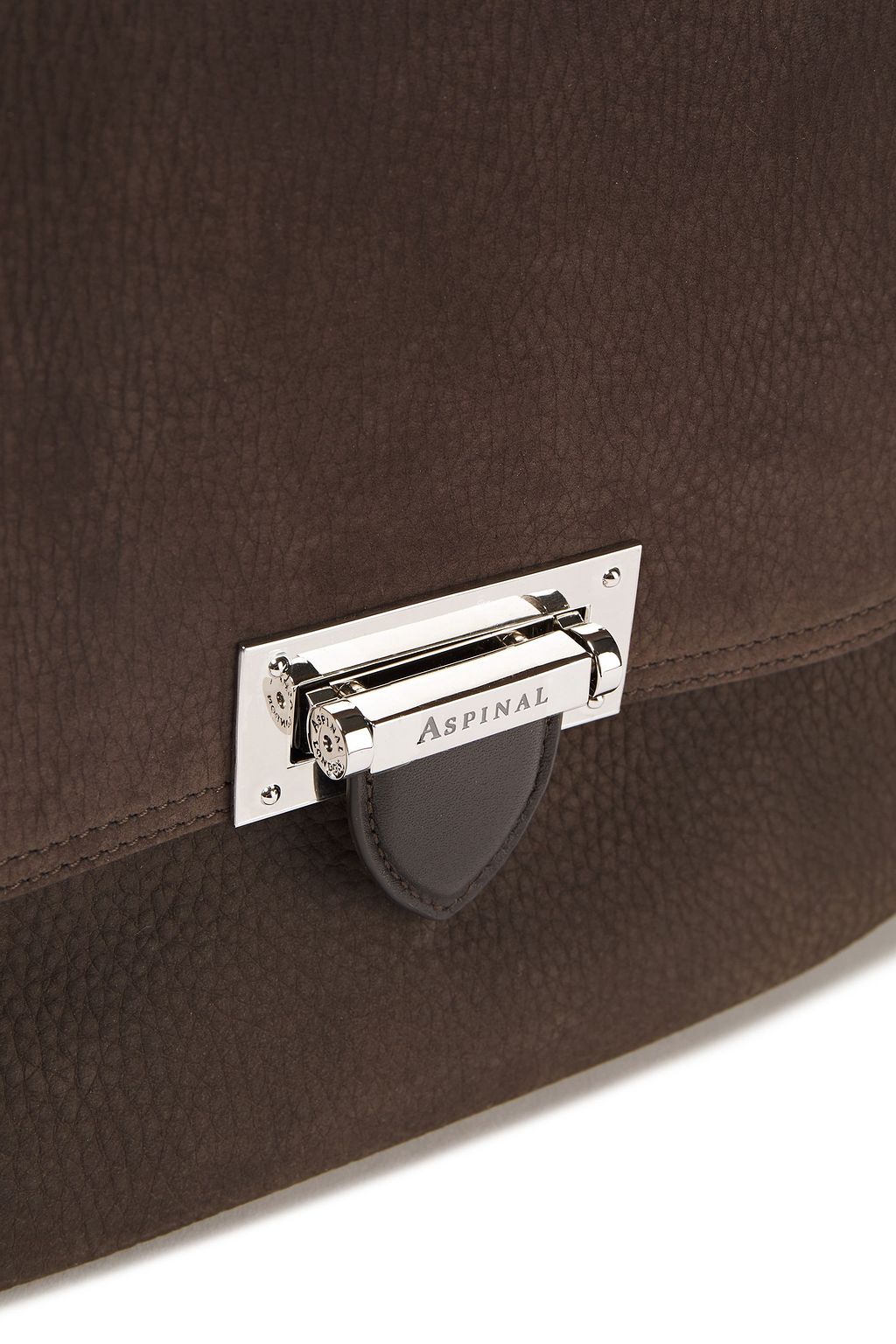 ASPINAL OF LONDON Slouchy Saddle pebbled-leather shoulder bag