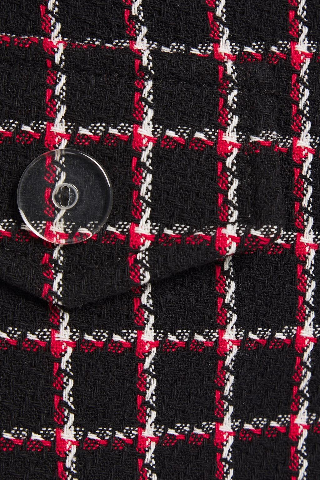 CLAUDIE PIERLOT Checked cotton-blend tweed mini skirt