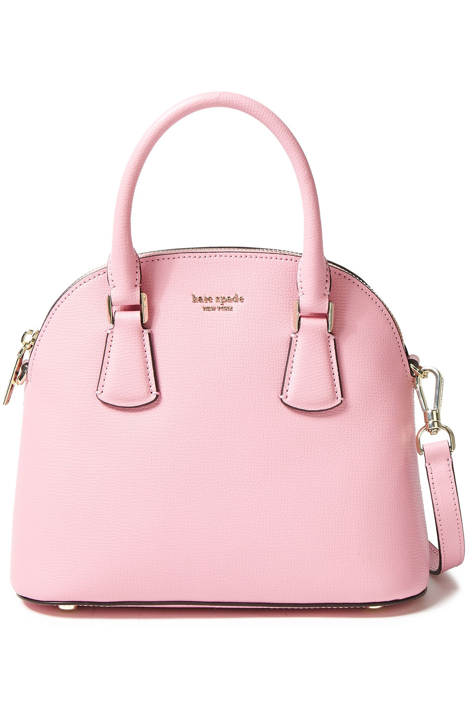 KATE SPADE New York Logo-embellished pebbled-leather shoulder bag