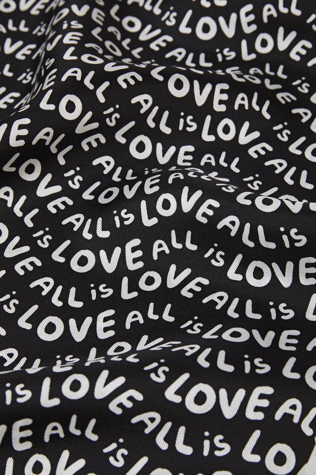 STELLA MCCARTNEY Printed silk-twill scarf