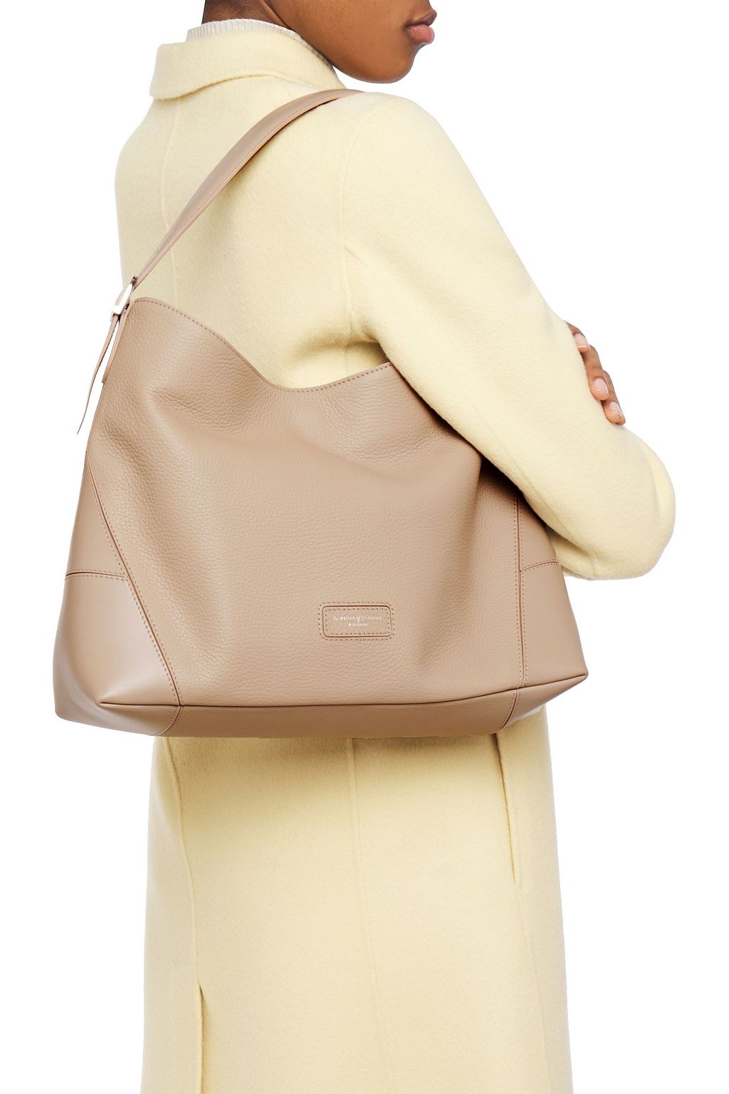 ASPINAL OF LONDON Pebbled-leather shoulder bag
