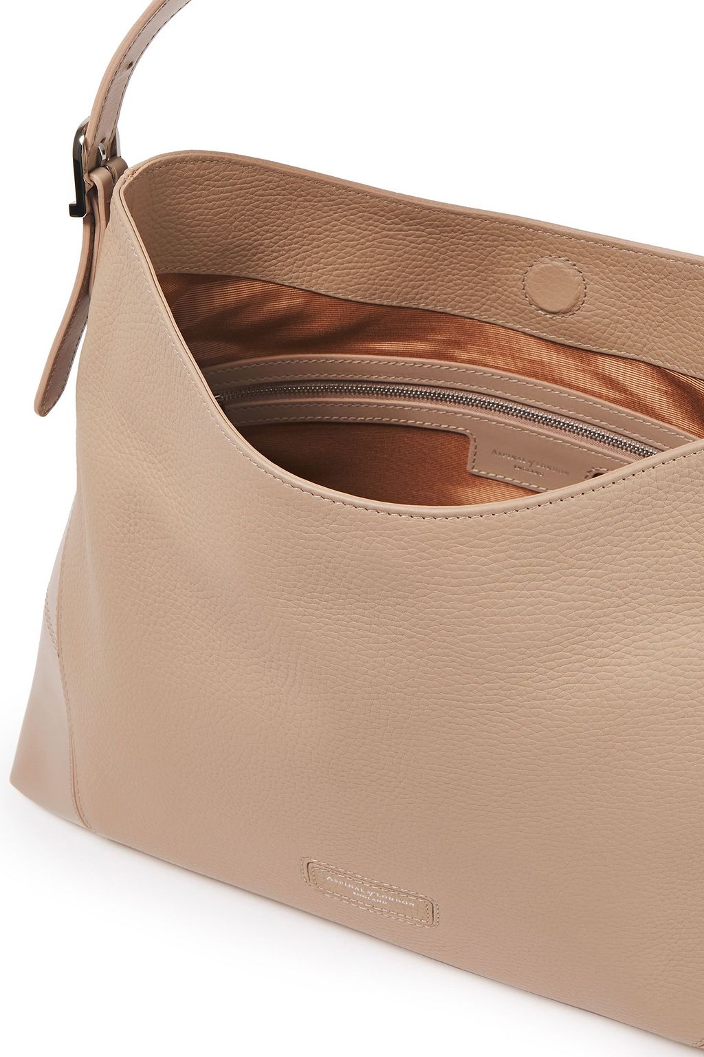 ASPINAL OF LONDON Pebbled-leather shoulder bag