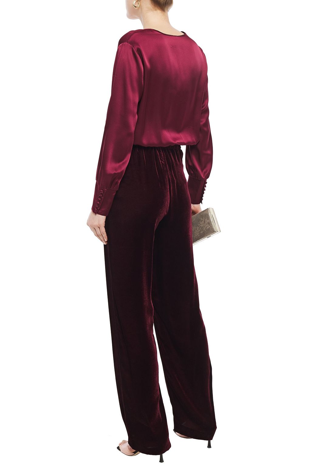 STELLA MCCARTNEY Cicely velvet wide-leg pants