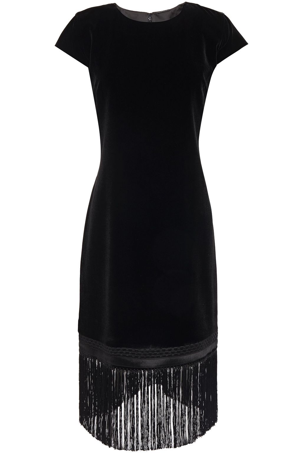 elie tahari fringe dress