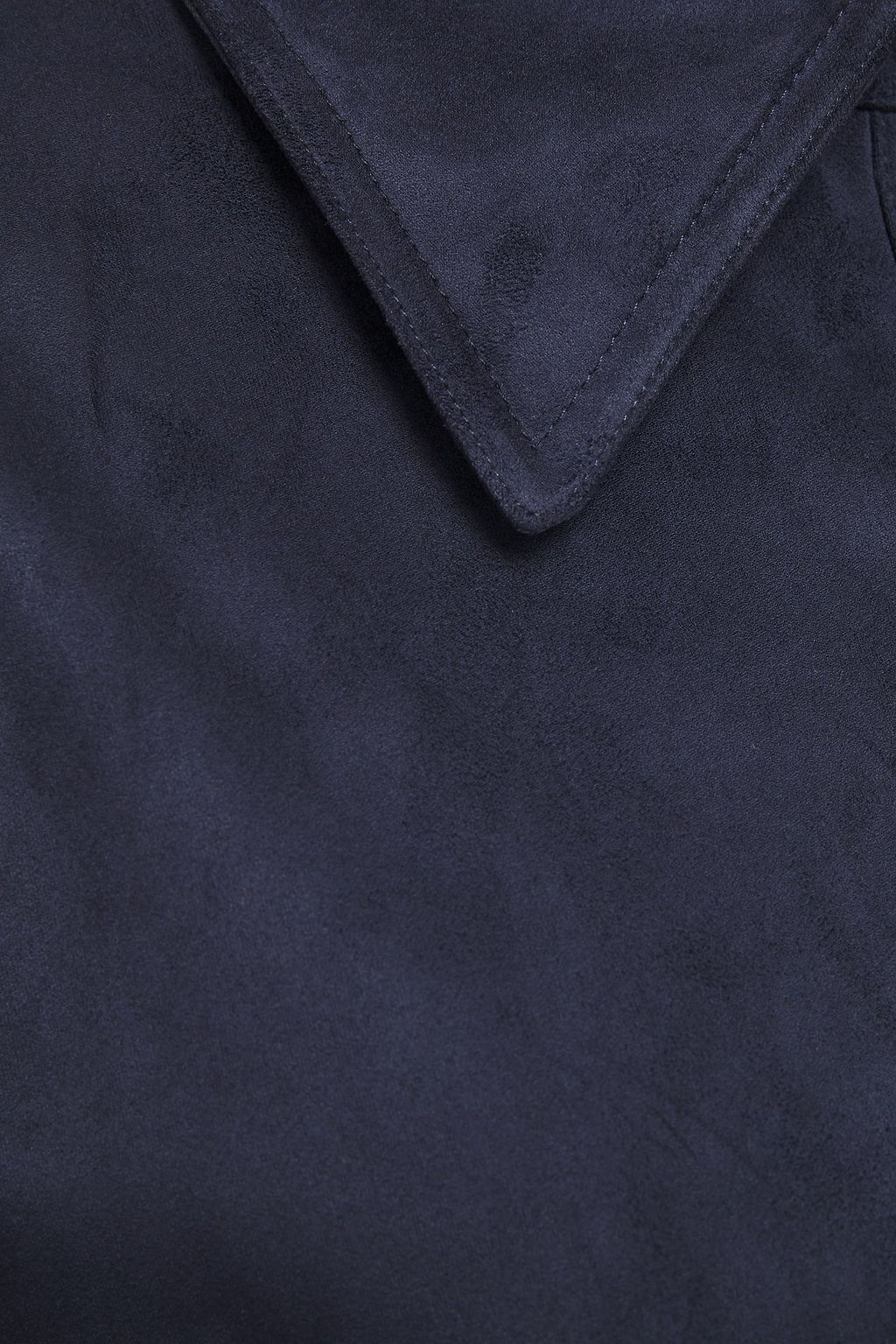 ELIE TAHARI Zahra faux suede mini shirt dress