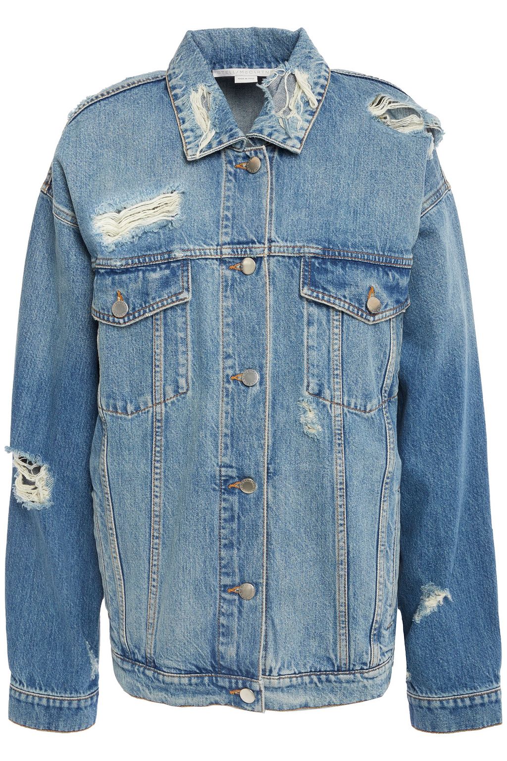 light distressed denim jacket