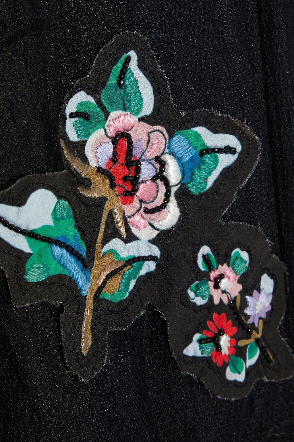 REDVALENTINO Embellished tulle and point d'esprit mini dress