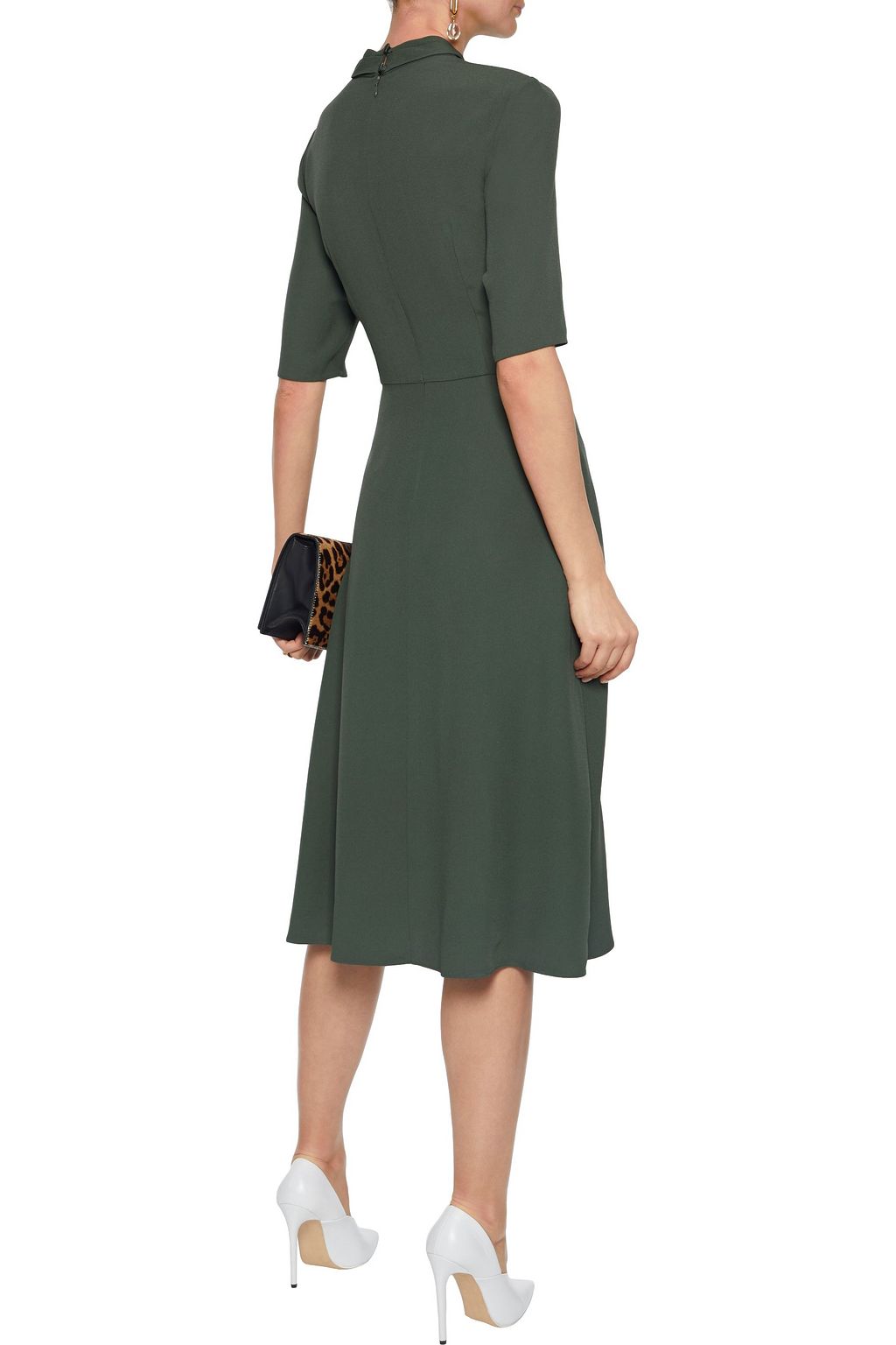 ADAM LIPPES Pleated crepe dress