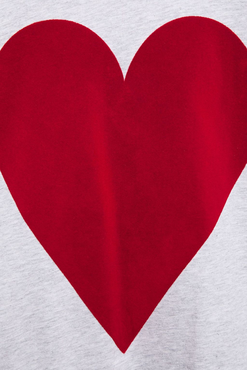 LOVE MOSCHINO Flocked printed cotton-jersey T-shirt