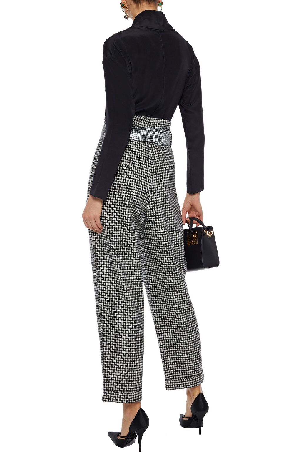 ADAM LIPPES Draped silk-satin crepe top