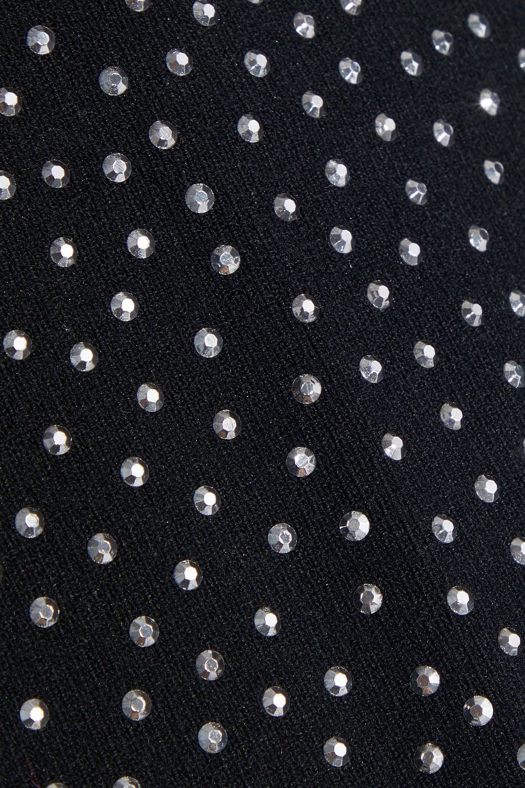 ALICE + OLIVIA Ciara cropped crystal-embellished knitted top
