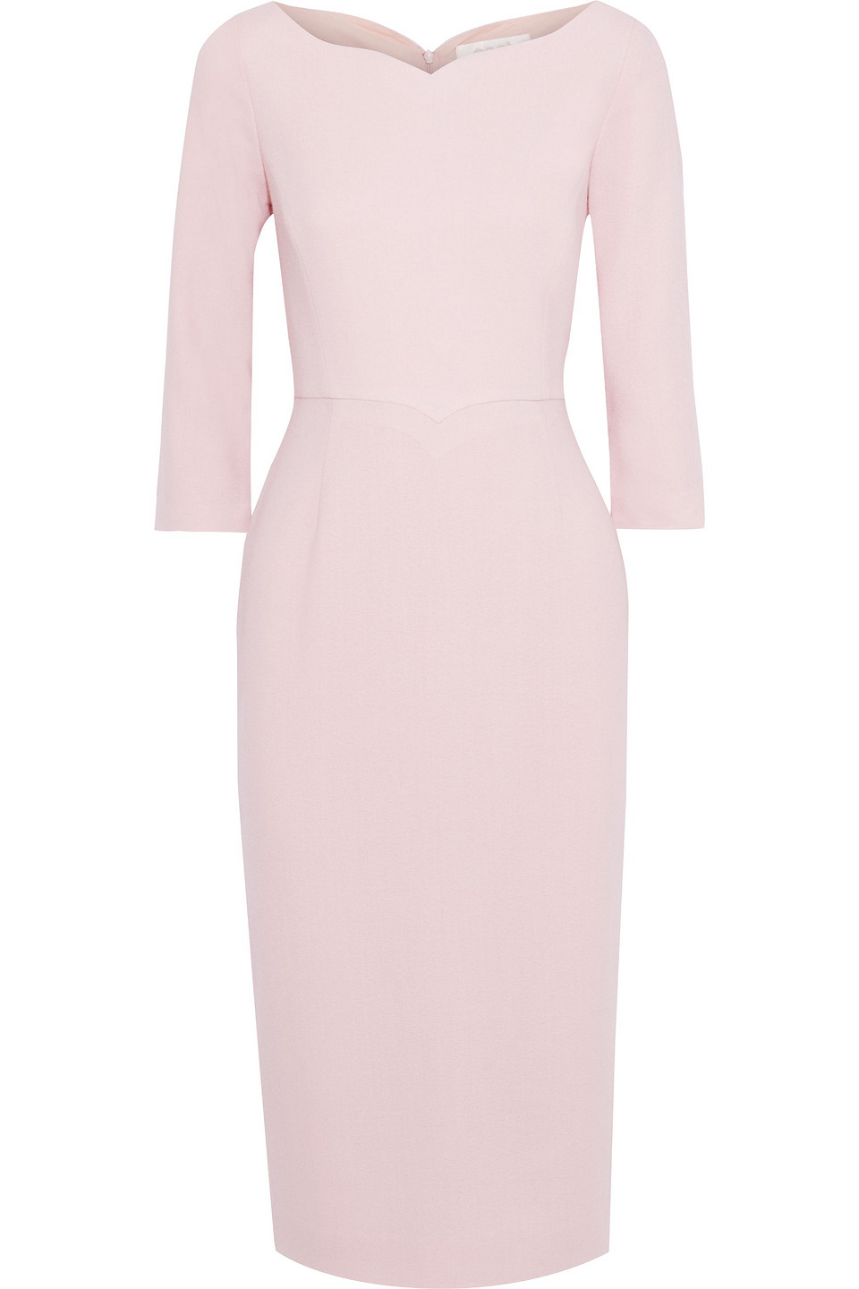 goat - drew wool-crepe dress - pink - uk/au 8