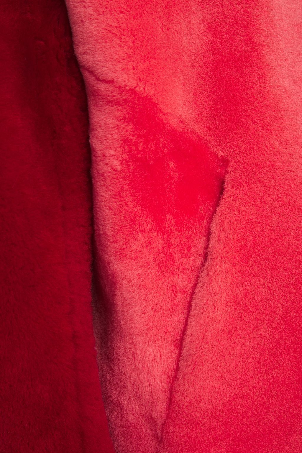 MCQ ALEXANDER MCQUEEN Color-block shearling jacket