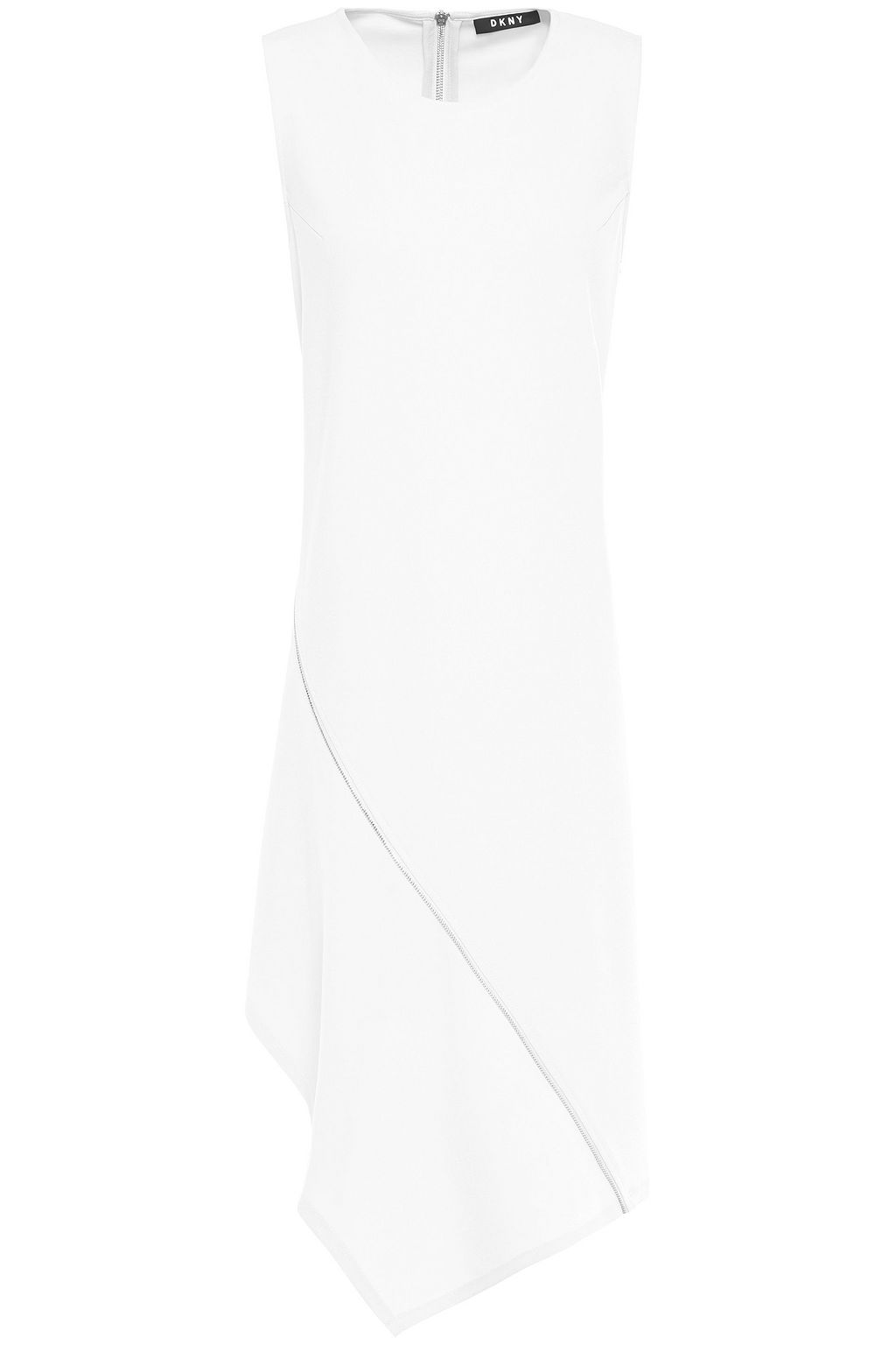 white dkny dress