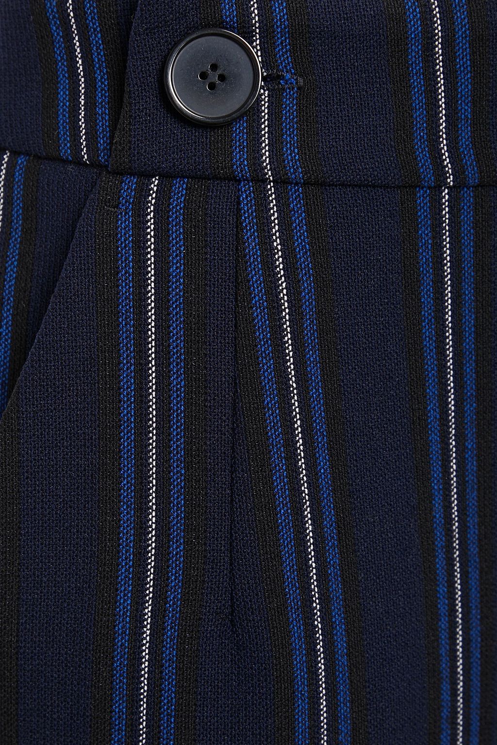 CLAUDIE PIERLOT Cropped striped woven straight-leg pants